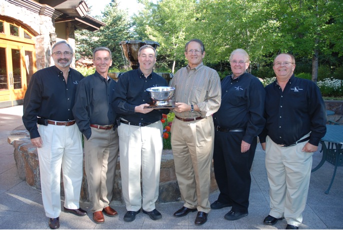 IPCretail The Idaho Potato Commission’s (IPC) Retail Promotion Directors and Seth Pemsler, Vice President, Retail/International, IPC accept the Produce Business Marketing Excellence Award from Eric Nieman, Associate Publisher at Produce Business for the IPC’s popular Comic Book campaign. Pictured left to right are Bill Savilonis, Kent Beesley, Seth Pemsler, Eric Nieman, Larry Whiteside and Ken Tubman.